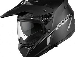 AXXIS MX803 Wolf DS Solid шлем дуалспорт черный матовый