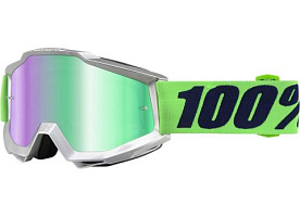 Мотоочки 100% Accuri Nova/Mirror Green Lens