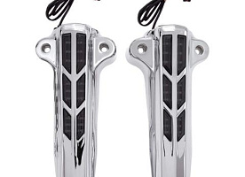 Fork Lower Leg Covers Lighted Chrome