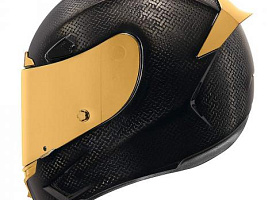 Icon Airframe Pro Carbon Gold карбоновый мотошлем черный