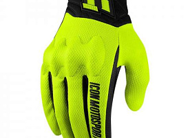 Icon Anthem 2 Ce Hi-Viz мотоперчатки желтые